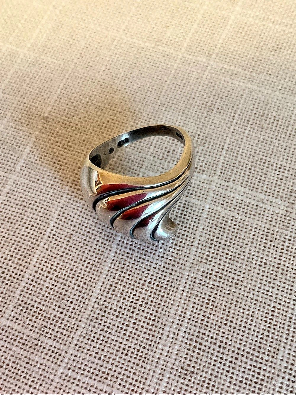 Two-Tone Statement Ring